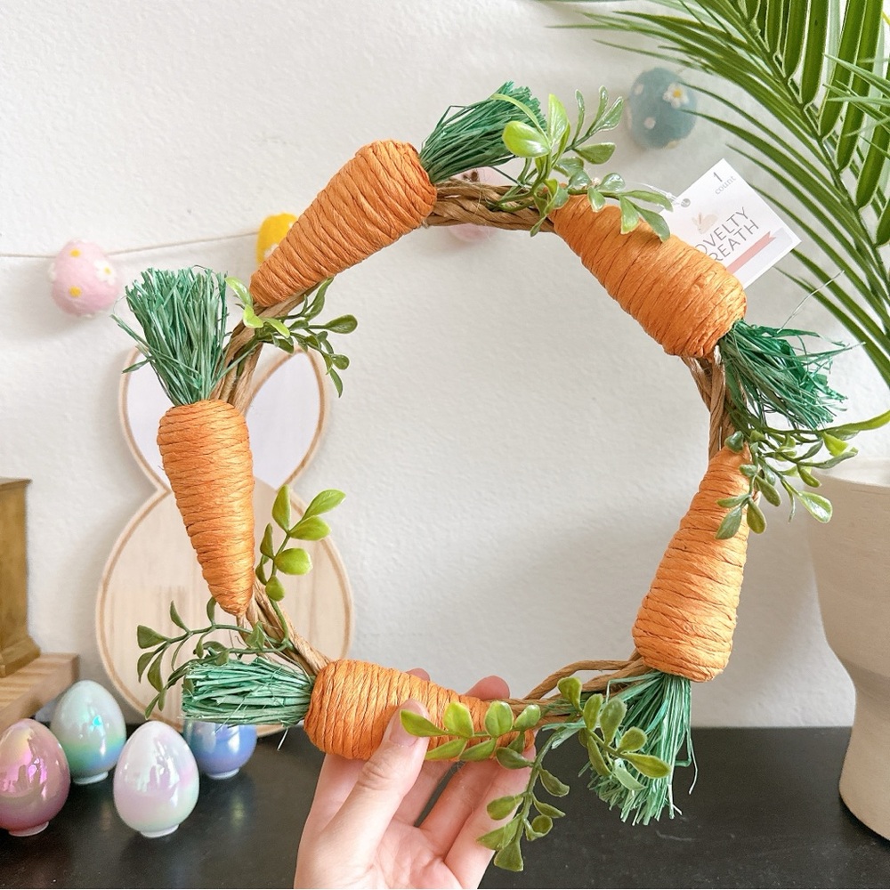 Target Bullseye Easter Wicker Carrots Wreath